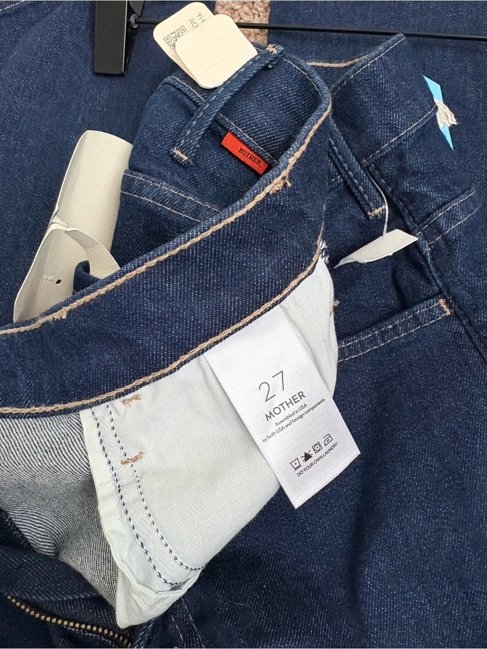 THE HUSTLER ROLLER BONAFIDE HEEL WIDE LEG JEANS IN DUDE, WHERE ARE MY JEANS NWT - Picture 10 of 10